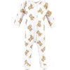 image:imageHudson Baby Unisex Cotton Sleep and Play Bodysuit and Bandana Bib SetTeddy Bears