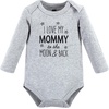 image:imageHudson Baby babyboys Cotton Longsleeve Bodysuits 3packMom Dad Moon Back