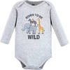 image:imageHudson Baby babyboys Cotton Longsleeve Bodysuits 5packLittle Monkey
