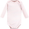 image:imageHudson Baby babygirls Cotton Longsleeve Bodysuits 5packGirl Penguin