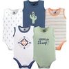 image:imageHudson Baby Basics Unisex Baby 5Pack Sleeveless Baby BodysuitsDesert Sprout