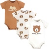 image:imageHudson Baby Unisex Baby Cotton Bodysuits Bear Hugs 03 Months