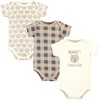 image:imageHudson Baby Unisex Baby Cotton Bodysuits Snuggle Bear 1824 Months
