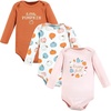 image:imageHudson Baby babyboys Cotton Longsleeve Bodysuits 3packHappy Fall