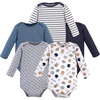 image:imageHudson Baby babyboys Cotton Longsleeve Bodysuits 5packBasic Sports