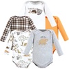 image:imageHudson Baby babyboys Cotton Longsleeve Bodysuits 5packBoy Magical Woodland