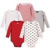 image:imageHudson Baby babygirls Cotton Longsleeve Bodysuits 5packBow