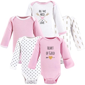 image:imageHudson Baby Baby Bodysuit 5 PackHeart Longsleeve