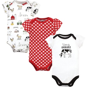 image:imageHudson Baby Baby Girls 3pc Cotton BodysuitsUdderly Adorable