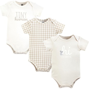 image:imageHudson Baby Unisex Baby Cotton Bodysuits New Here 36 Months
