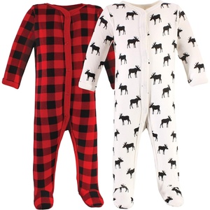 image:imageHudson Baby Unisex Baby Cotton Sleep and PlayPlaid Moose