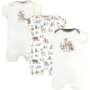 image:imageHudson Baby Unisex Cotton RompersForest Animals