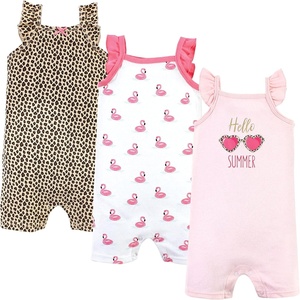 image:imageHudson Baby Unisex Cotton RompersHello Summer