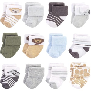 image:imageHudson Baby babygirls Cotton Rich Newborn and Terry SocksBoy Safari