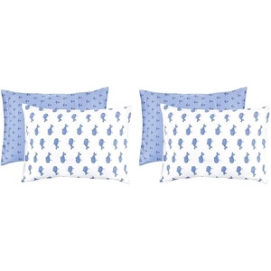 image:imageHudson Baby Unisex Baby Cotton Toddler Pillow Case Butterfly Floral One SizeBlue Whale
