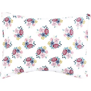 image:imageHudson Baby Unisex Baby Cotton Toddler Pillow Case Butterfly Floral One SizeBlush Navy Floral