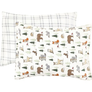 image:imageHudson Baby Unisex Baby Cotton Toddler Pillow Case Butterfly Floral One SizeForest Animals
