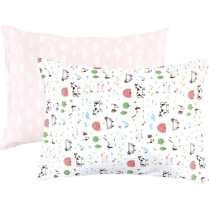 image:imageHudson Baby Unisex Baby Cotton Toddler Pillow Case Butterfly Floral One SizeGirl Farm Animals