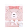 image:imageHudson Baby Unisex Baby Cotton Animal Face Hooded Towel Brown Bear 2Pack One SizeBear Girl