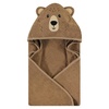image:imageHudson Baby Unisex Baby Cotton Animal Face Hooded Towel Brown Bear 2Pack One SizeBrown Bear 2pack