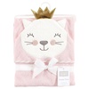 image:imageHudson Baby Unisex Baby Cotton Animal Face Hooded Towel Brown Bear 2Pack One SizeCat Princess