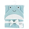 image:imageHudson Baby Unisex Baby Cotton Animal Face Hooded Towel Brown Bear 2Pack One SizeCool Frog