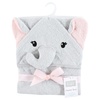image:imageHudson Baby Unisex Baby Cotton Animal Face Hooded Towel Brown Bear 2Pack One SizeDreamy Elephant Girl