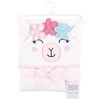 image:imageHudson Baby Unisex Baby Cotton Animal Face Hooded Towel Brown Bear 2Pack One SizeFlower Llama