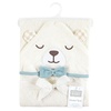 image:imageHudson Baby Unisex Baby Cotton Animal Face Hooded Towel Brown Bear 2Pack One SizeGingham Bear Boy
