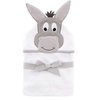 image:imageHudson Baby Unisex Baby Cotton Animal Face Hooded Towel Brown Bear 2Pack One SizeHappy Donkey