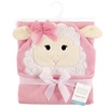 image:imageHudson Baby Unisex Baby Cotton Animal Face Hooded Towel Brown Bear 2Pack One SizeLamb