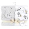 image:imageHudson Baby Unisex Baby Cotton Animal Face Hooded Towel Brown Bear 2Pack One SizeNeutral Safari World