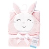 image:imageHudson Baby Unisex Baby Cotton Animal Face Hooded Towel Brown Bear 2Pack One SizePink Bunny