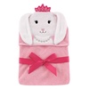 image:imageHudson Baby Unisex Baby Cotton Animal Face Hooded Towel Brown Bear 2Pack One SizePrincess Bunny