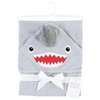 image:imageHudson Baby Unisex Baby Cotton Animal Face Hooded Towel Brown Bear 2Pack One SizeShark