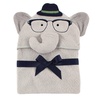 image:imageHudson Baby Unisex Baby Cotton Animal Face Hooded Towel Brown Bear 2Pack One SizeSmart Elephant