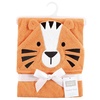 image:imageHudson Baby Unisex Baby Cotton Animal Face Hooded Towel Brown Bear 2Pack One SizeTiger