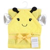 image:imageHudson Baby Unisex Baby Cotton Animal Face Hooded Towel Brown Bear 2Pack One SizeYellow Bee