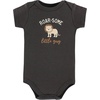 image:imageHudson Baby Unisex Baby Cotton Bodysuit and Pant Set Sage Floral Wreath 36 MonthsBrave Lion Short Sleeve