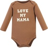 image:imageHudson Baby Unisex Baby Cotton Bodysuit and Pant Set Sage Floral Wreath 36 MonthsBrown Navy Mamas Boy Longsleeve