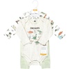 image:imageHudson Baby Unisex Baby Cotton Bodysuit and Pant Set Sage Floral Wreath 36 MonthsDinosaur Adventures Longsleeve
