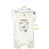 image:imageHudson Baby Unisex Baby Cotton Bodysuit and Pant Set Sage Floral Wreath 36 MonthsDinosaur Adventures Shortsleeve