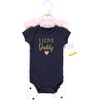 image:imageHudson Baby Unisex Baby Cotton Bodysuit and Pant Set Sage Floral Wreath 36 MonthsGirl Daddy Pink Navy