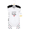 image:imageHudson Baby Unisex Baby Cotton Bodysuit and Pant Set Sage Floral Wreath 36 MonthsGirl Daddy Red Black