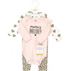 image:imageHudson Baby Unisex Baby Cotton Bodysuit and Pant Set Sage Floral Wreath 36 MonthsLeopard Hearts Long Sleeve