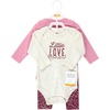 image:imageHudson Baby Unisex Baby Cotton Bodysuit and Pant Set Sage Floral Wreath 36 MonthsLittle Love Flowers Long Sleeve
