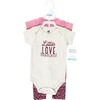 image:imageHudson Baby Unisex Baby Cotton Bodysuit and Pant Set Sage Floral Wreath 36 MonthsLittle Love Flowers Short Sleeve