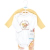 image:imageHudson Baby Unisex Baby Cotton Bodysuit and Pant Set Sage Floral Wreath 36 MonthsPeace Love Flowers Long Sleeve