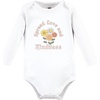image:imageHudson Baby Unisex Baby Cotton Bodysuit and Pant Set Sage Floral Wreath 36 MonthsPeace Love Flowers Long Sleeve