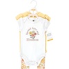 image:imageHudson Baby Unisex Baby Cotton Bodysuit and Pant Set Sage Floral Wreath 36 MonthsPeace Love Flowers Short Sleeve